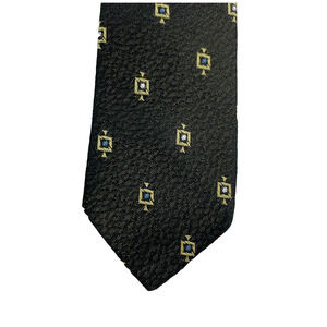 Vintage 1960s Smartly Styled for Better Wear Metallic Gold Black Tie 52 x 2 New